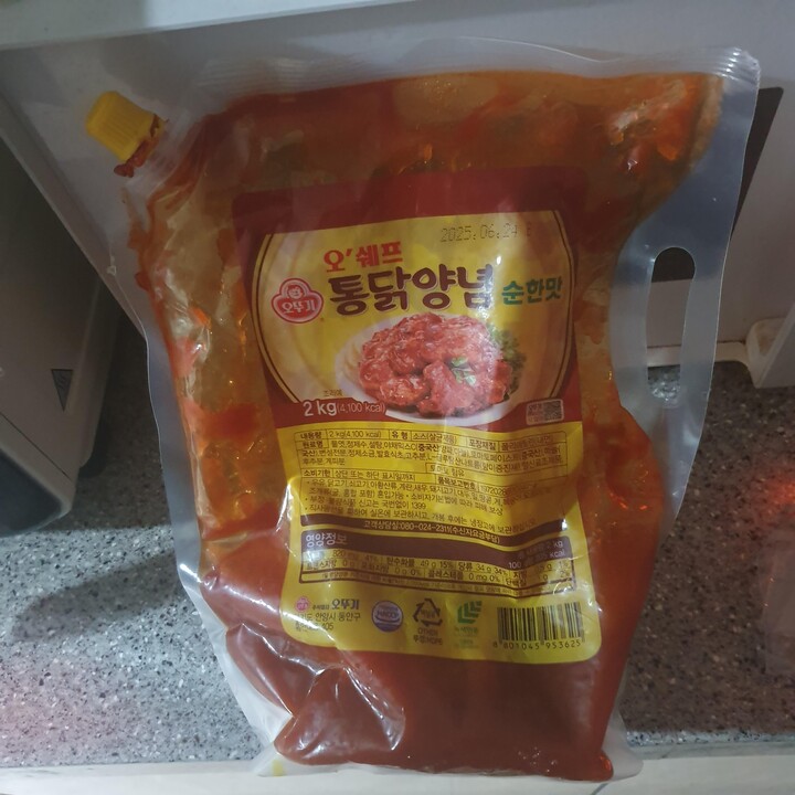 오뚜기 오쉐프 통닭양념 순한맛 2kg [2개] - 에누리 가격비교