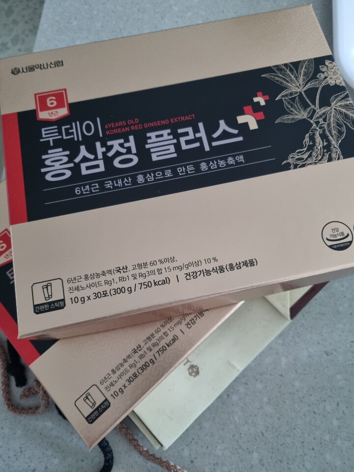 서울약사신협 6년근 투데이 홍삼정 플러스 스틱 10g 30포 [1개] - 에누리 가격비교