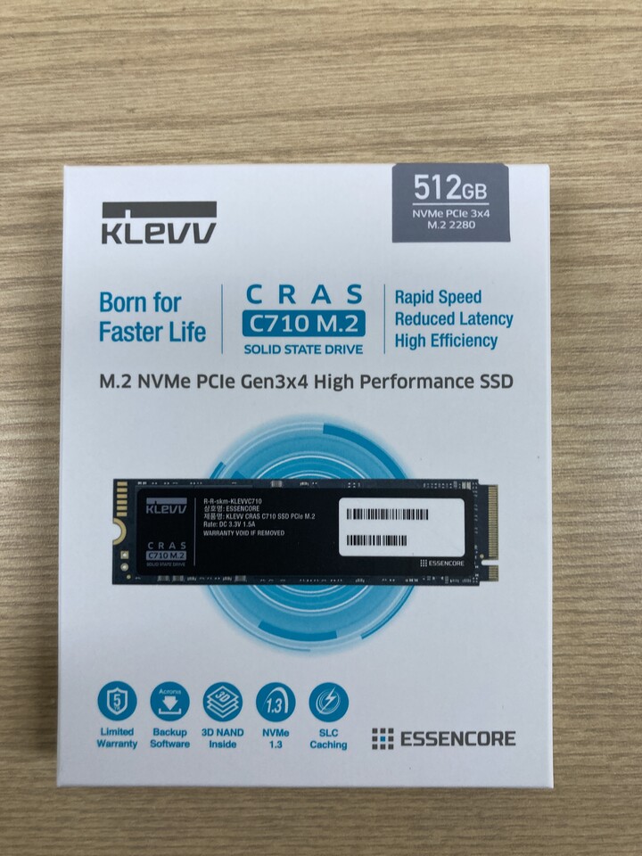 ESSENCORE KLEVV CRAS C710 M.2 NVMe (512GB) : 다나와 가격비교