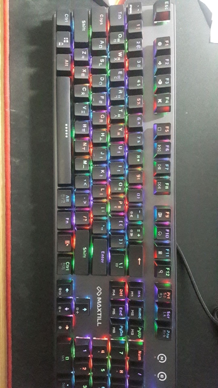 MAXTILL TRON G610K V2 RGB 축교환 방진축 (청축) : 다나와 가격비교