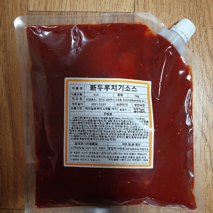 미담푸드 두루치기소스 1kg (1개) : 다나와 가격비교 [다나와] 미담푸드 두루치기소스 1kg (1개)