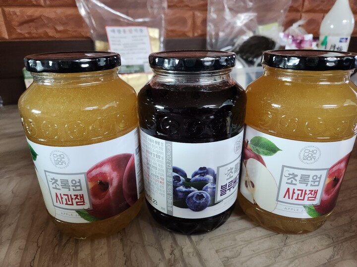 초록원 사과잼 1kg x 2개+블루베리잼 1kg (1개) : 다나와 가격비교 [다나와] 초록원 사과잼 1kg x 2개+블루베리잼 1kg (1개)